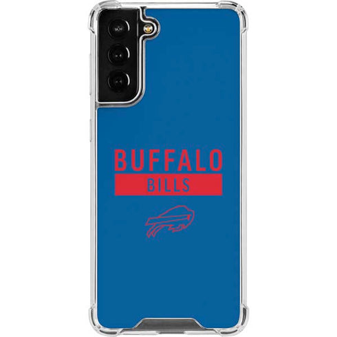 NFL Buffalo Bills Blue Performance Series Galaxy S21 FE Clear Case