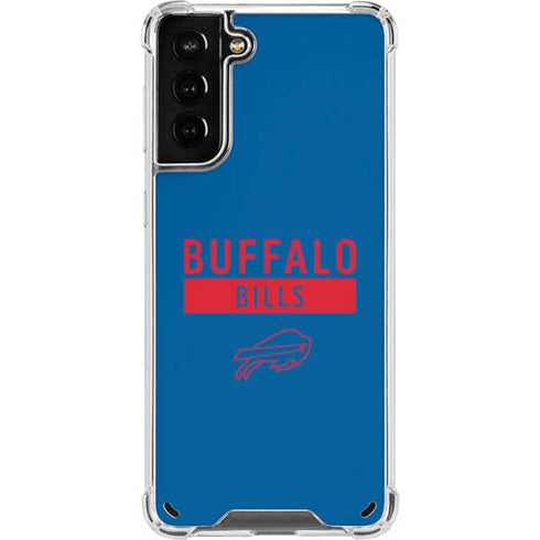 NFL Buffalo Bills Blue Performance Series Galaxy S21 Plus 5G Clear Case
