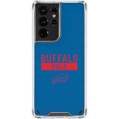 NFL Buffalo Bills Blue Performance Series Galaxy S21 Ultra 5G Clear Case