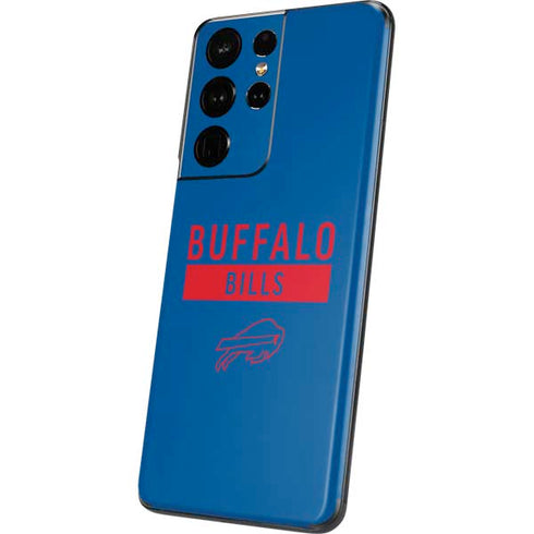 NFL Buffalo Bills Blue Performance Series Galaxy S21 Ultra 5G Skin