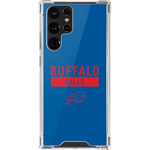 NFL Buffalo Bills Blue Performance Series Galaxy S22 Ultra Clear Case