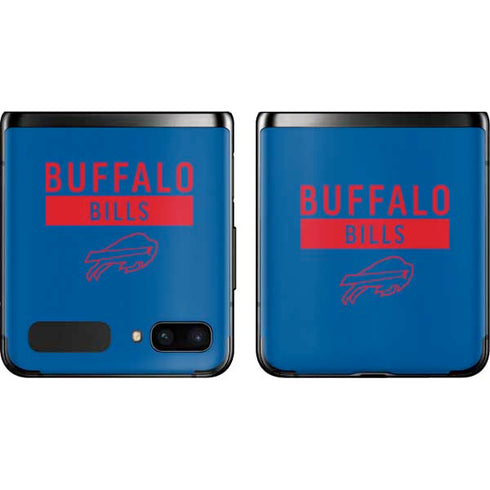 NFL Buffalo Bills Blue Performance Series Galaxy Z Flip Skin