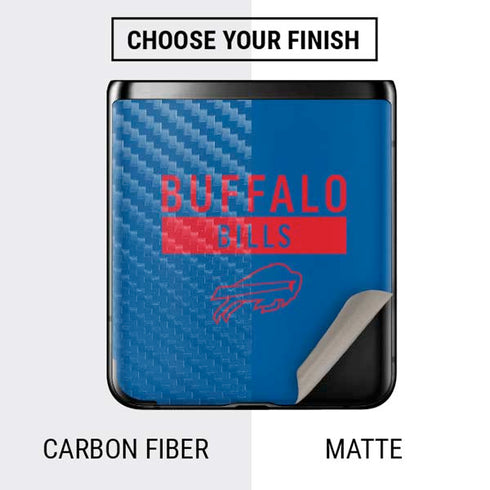 NFL Buffalo Bills Blue Performance Series Galaxy Z Flip Skin