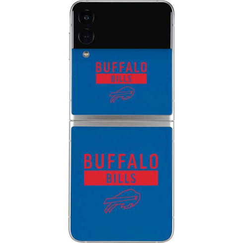 NFL Buffalo Bills Blue Performance Series Galaxy Z Flip3 5G Skin