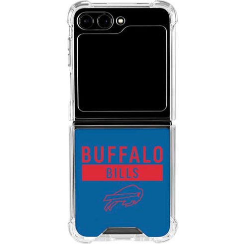 NFL Buffalo Bills Blue Performance Series Galaxy Z Flip5 5G Clear Case