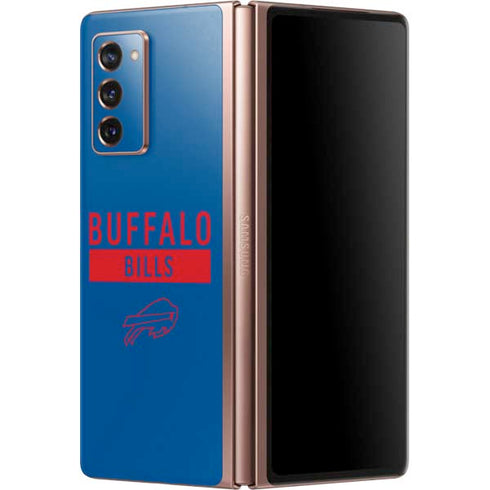 NFL Buffalo Bills Blue Performance Series Galaxy Z Fold2 5G Skin