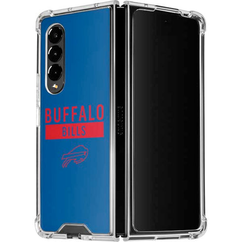 NFL Buffalo Bills Blue Performance Series Galaxy Z Fold4 5G Clear Case