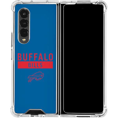 NFL Buffalo Bills Blue Performance Series Galaxy Z Fold4 5G Clear Case
