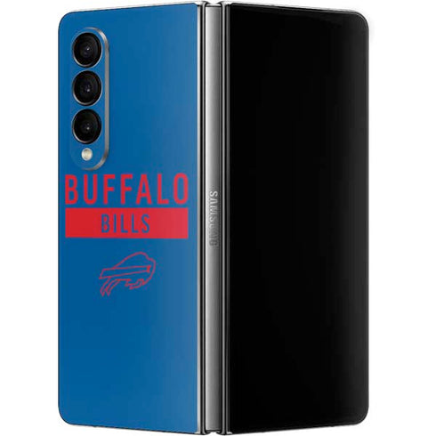 NFL Buffalo Bills Blue Performance Series Galaxy Z Fold4 5G Skin