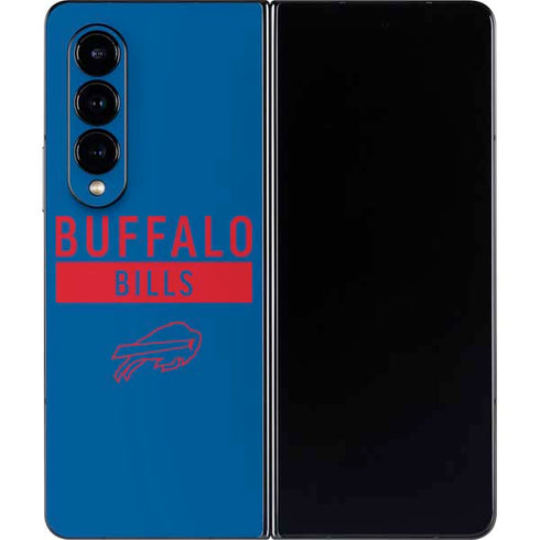 NFL Buffalo Bills Blue Performance Series Galaxy Z Fold4 5G Skin