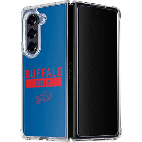 NFL Buffalo Bills Blue Performance Series Galaxy Z Fold5 5G Clear Case