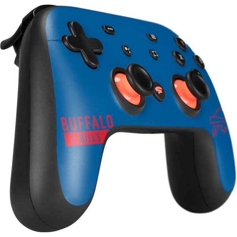 NFL Buffalo Bills Blue Performance Series Google Stadia Controller Skin