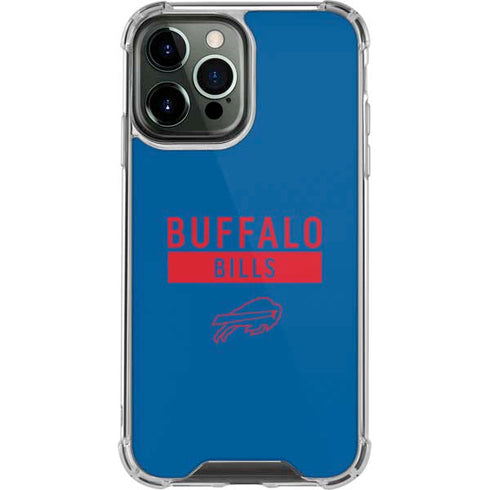 NFL Buffalo Bills Blue Performance Series iPhone 13 Pro Max Clear Case