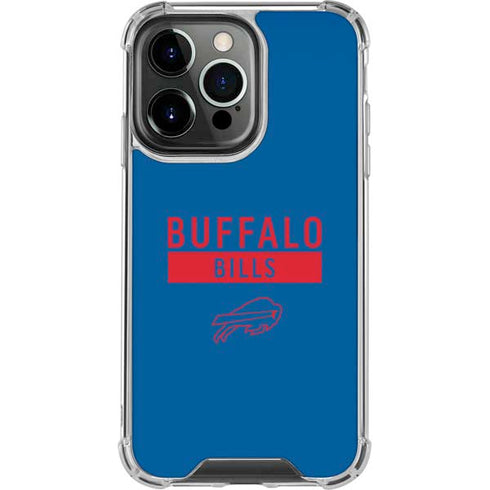 NFL Buffalo Bills Blue Performance Series iPhone 15 Pro Clear Case