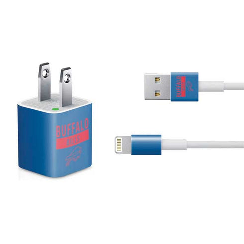 NFL Buffalo Bills Blue Performance Series iPhone Charger (5W USB) Skin