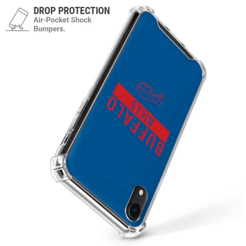 NFL Buffalo Bills Blue Performance Series iPhone XR Clear Case