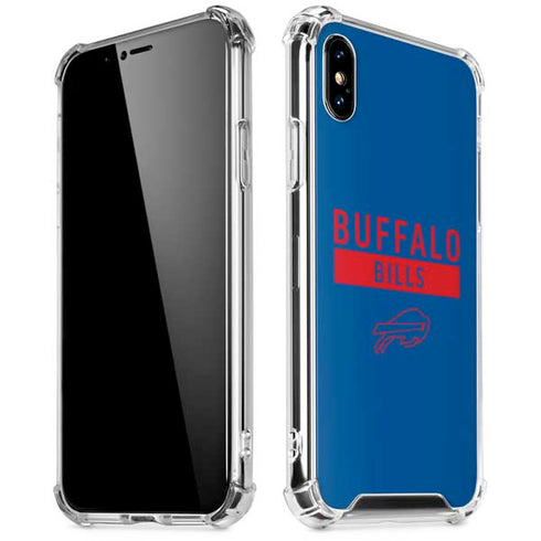 NFL Buffalo Bills Blue Performance Series iPhone XS Max Clear Case