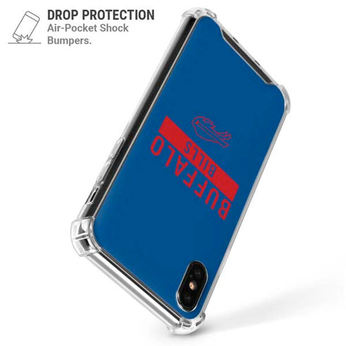 NFL Buffalo Bills Blue Performance Series iPhone XS Max Clear Case