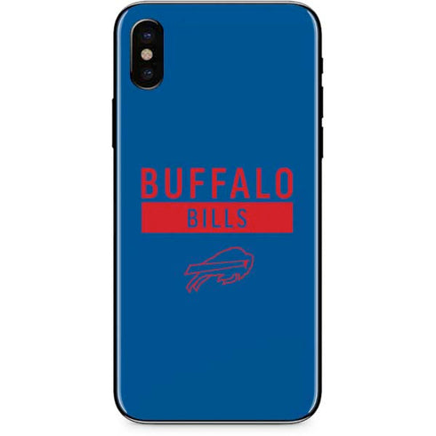 NFL Buffalo Bills Blue Performance Series iPhone XS Max Skin
