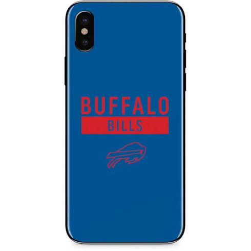 NFL Buffalo Bills Blue Performance Series iPhone XS Skin