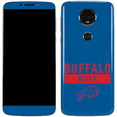 NFL Buffalo Bills Blue Performance Series Moto E5 Plus Skin