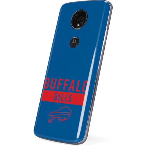 NFL Buffalo Bills Blue Performance Series Moto E5 Plus Skin