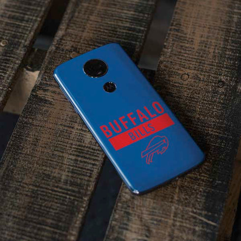NFL Buffalo Bills Blue Performance Series Moto E5 Plus Skin
