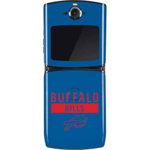 NFL Buffalo Bills Blue Performance Series Motorola RAZR Skin
