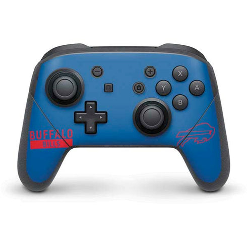 NFL Buffalo Bills Blue Performance Series Nintendo Switch Pro Controller Skin