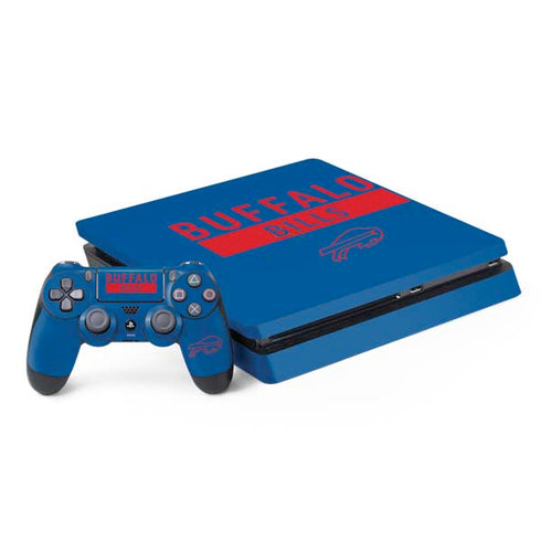 NFL Buffalo Bills Blue Performance Series PS4 Slim Bundle Skin