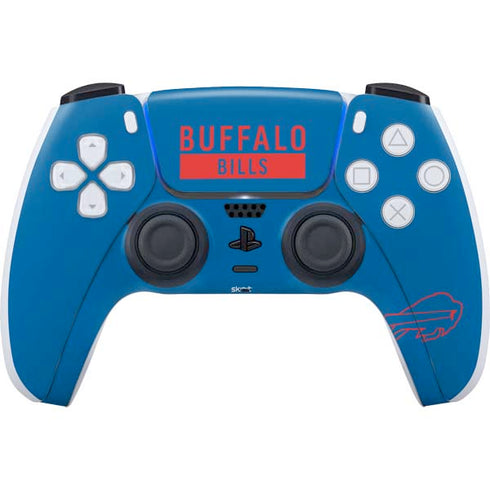 NFL Buffalo Bills Blue Performance Series PS5 Controller Skin