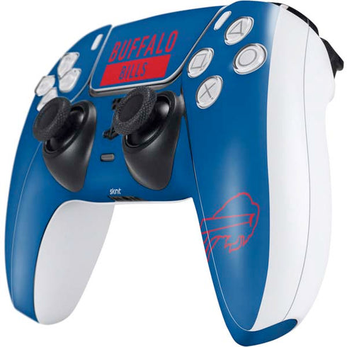 NFL Buffalo Bills Blue Performance Series PS5 Controller Skin
