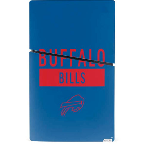 NFL Buffalo Bills Blue Performance Series PS5 Slim Digital Edition Bundle Skin