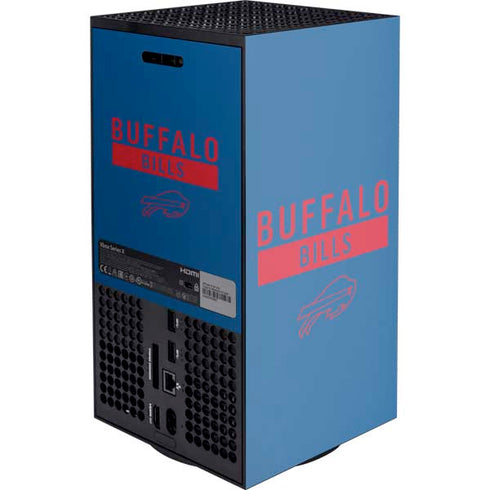 NFL Buffalo Bills Blue Performance Series Xbox Series X Console Skin