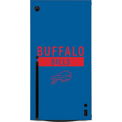 NFL Buffalo Bills Blue Performance Series Xbox Series X Console Skin