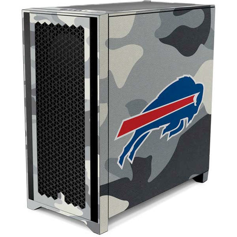NFL Buffalo Bills Camo Corsair 4000D Tempered Glass Mid-Tower ATX Case Skin