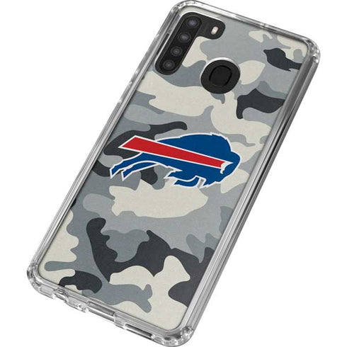NFL Buffalo Bills Camo Galaxy A21 Clear Case