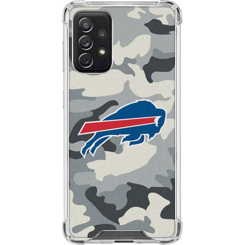 NFL Buffalo Bills Camo Galaxy A72 5G Clear Case
