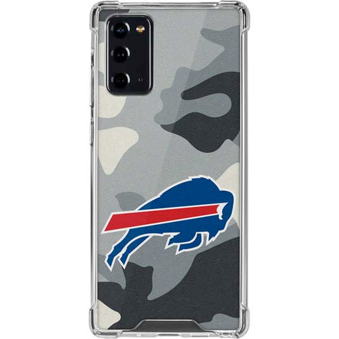 NFL Buffalo Bills Camo Galaxy Note20 5G Clear Case