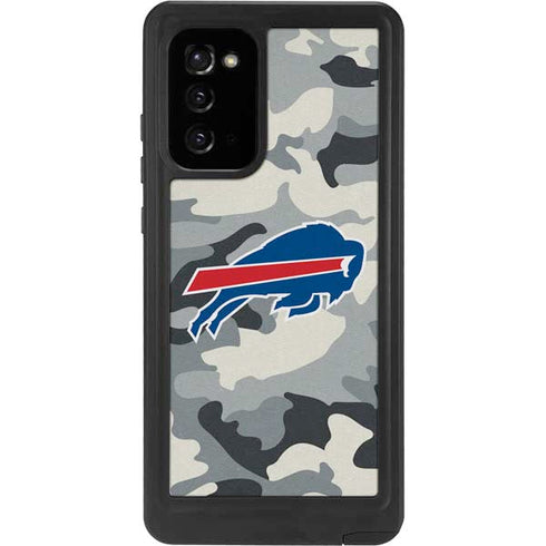 NFL Buffalo Bills Camo Galaxy Note20 5G Waterproof Case
