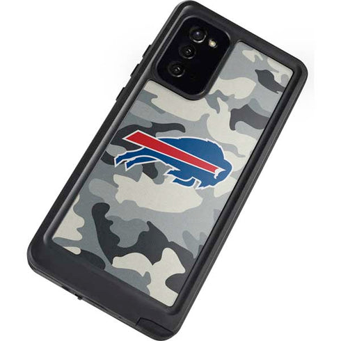 NFL Buffalo Bills Camo Galaxy Note20 5G Waterproof Case