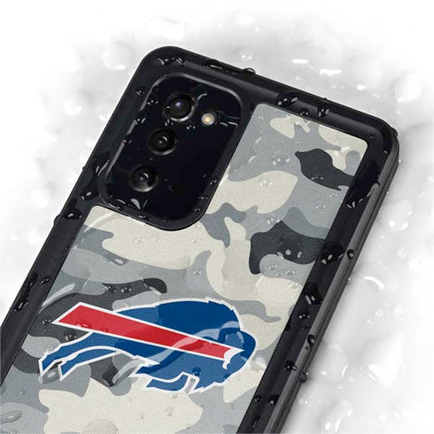 NFL Buffalo Bills Camo Galaxy Note20 5G Waterproof Case