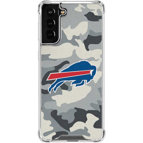 NFL Buffalo Bills Camo Galaxy S21 FE Clear Case