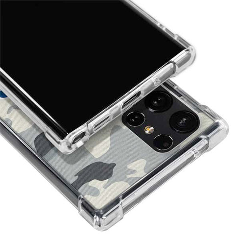 NFL Buffalo Bills Camo Galaxy S22 Ultra Clear Case