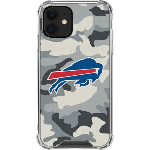 NFL Buffalo Bills Camo iPhone 12 Clear Case