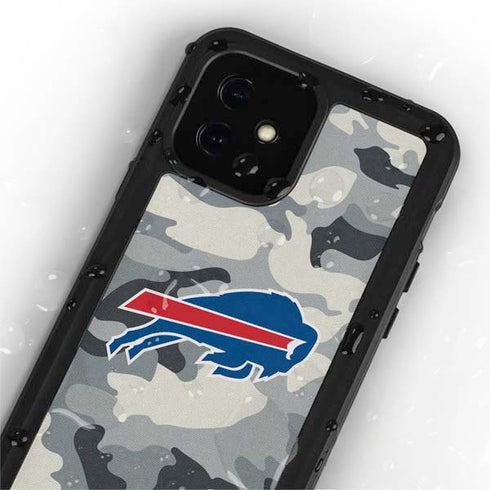 NFL Buffalo Bills Camo iPhone 12 Mini Waterproof Case