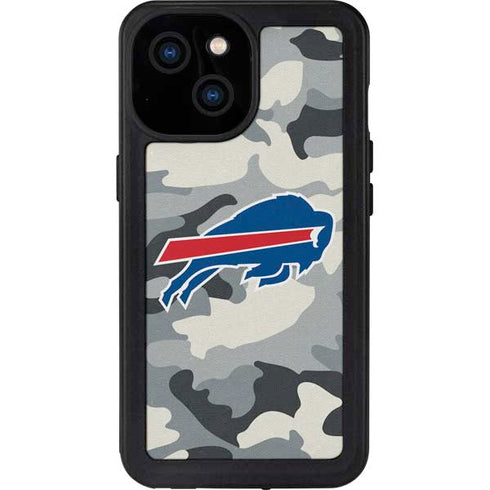 NFL Buffalo Bills Camo iPhone 13 Mini Waterproof Case