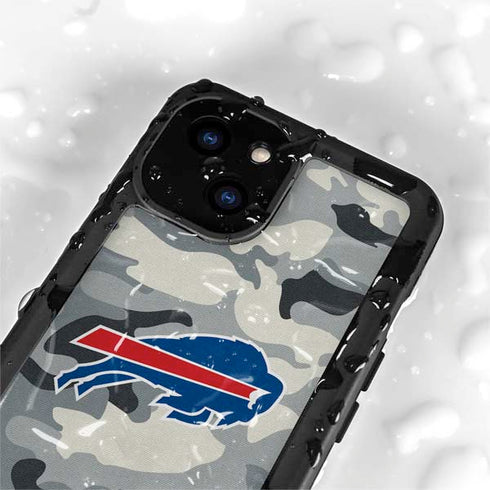 NFL Buffalo Bills Camo iPhone 13 Mini Waterproof Case