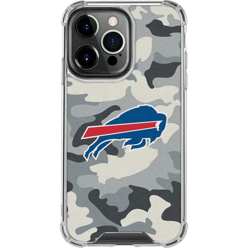 NFL Buffalo Bills Camo iPhone 13 Pro Clear Case