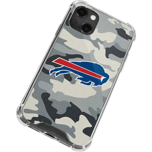 NFL Buffalo Bills Camo iPhone 15 Plus Clear Case